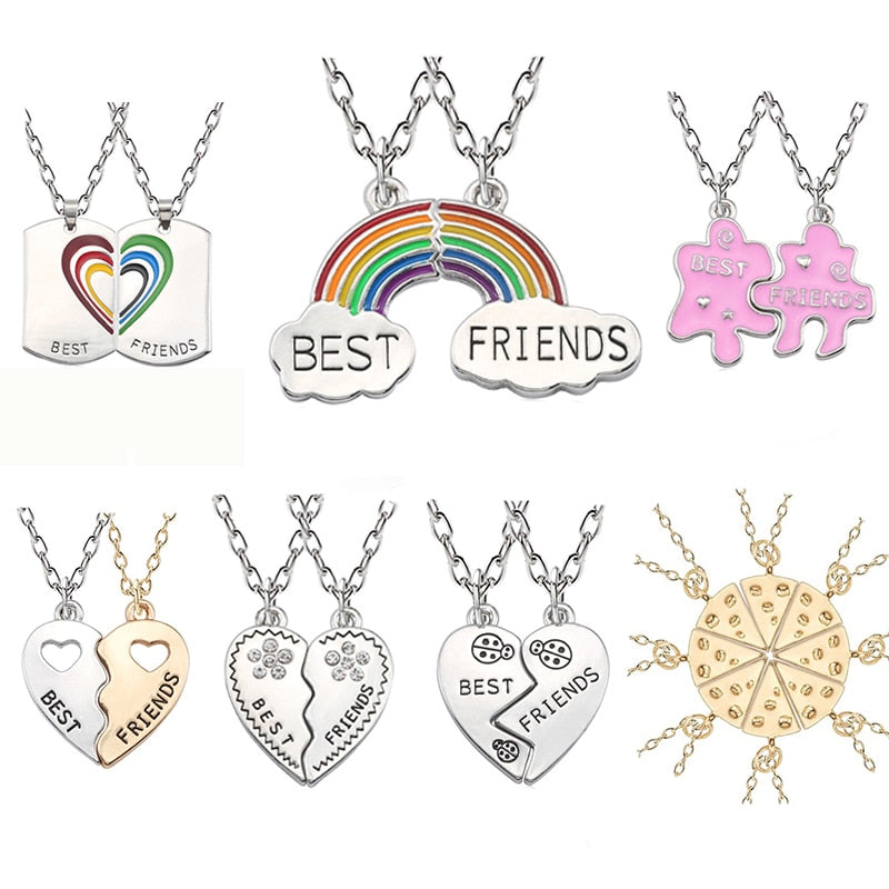 Trendy Best Friends Pendant Necklace Sets