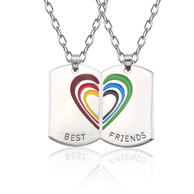 Trendy Best Friends Pendant Necklace Sets