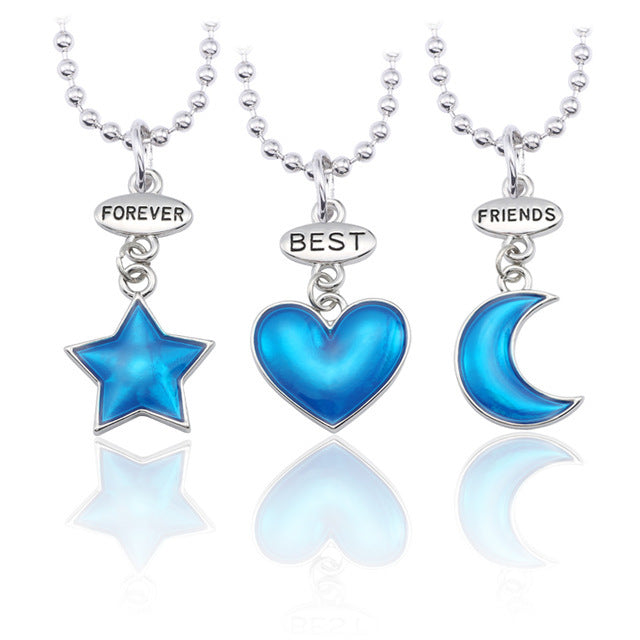 Trendy Best Friends Pendant Necklace Sets