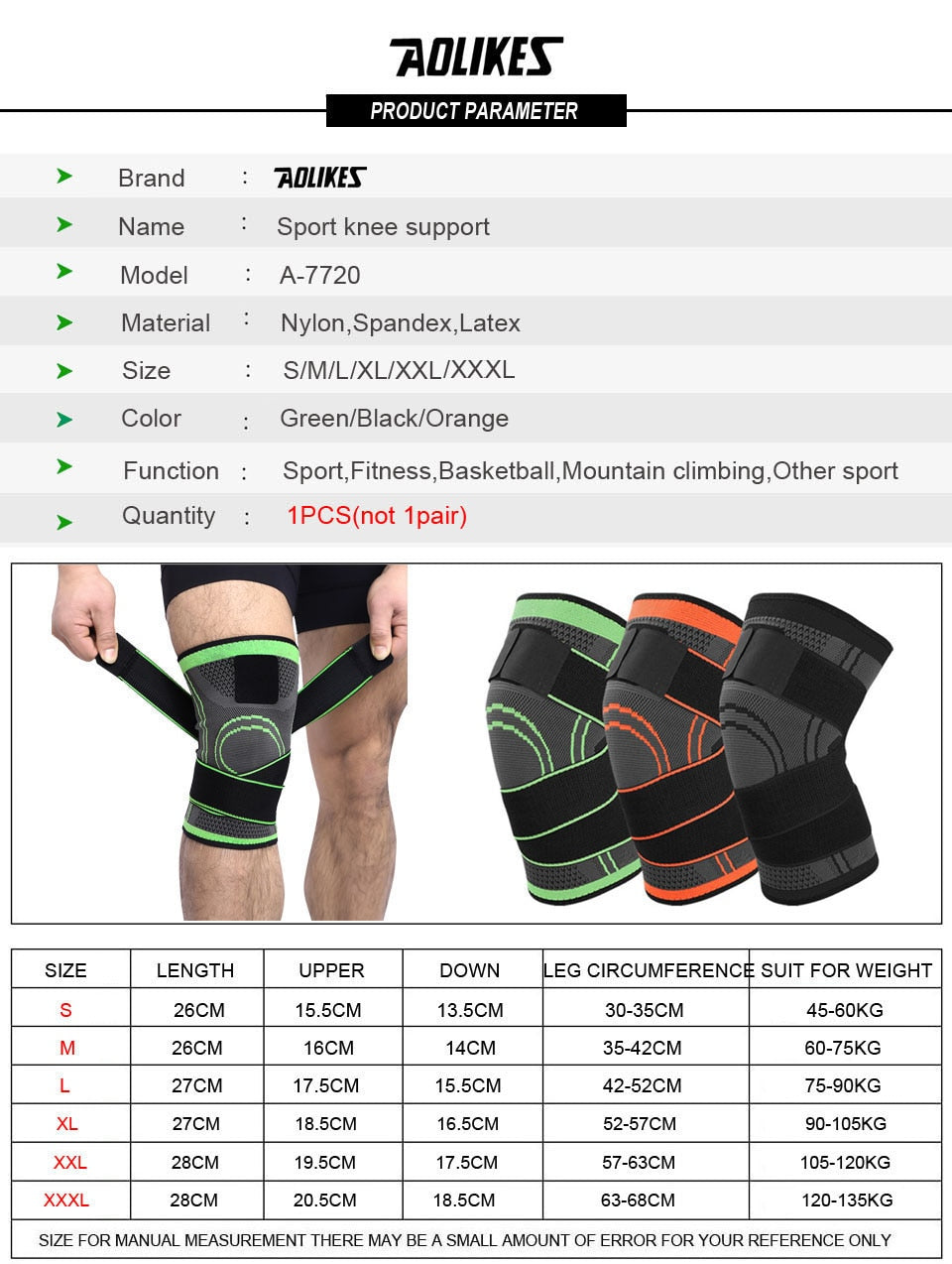 Professional Support Protective Knee Brace