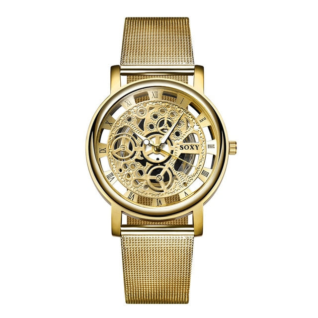 SOXY Luxury Hollow Steel Unisex Watch