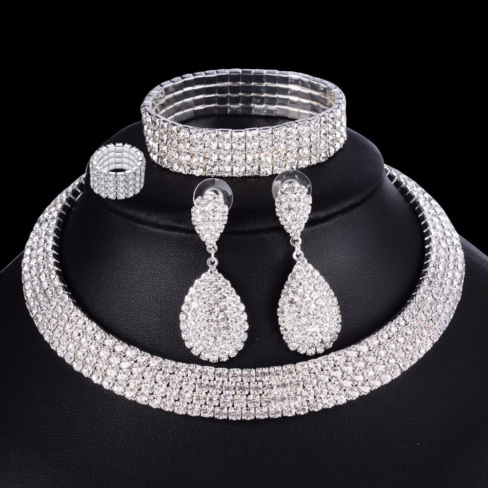 4pc Luxury Bridal Jewelry Set