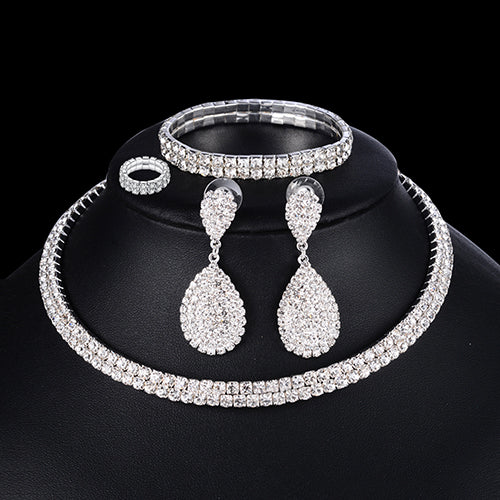 4pc Luxury Bridal Jewelry Set