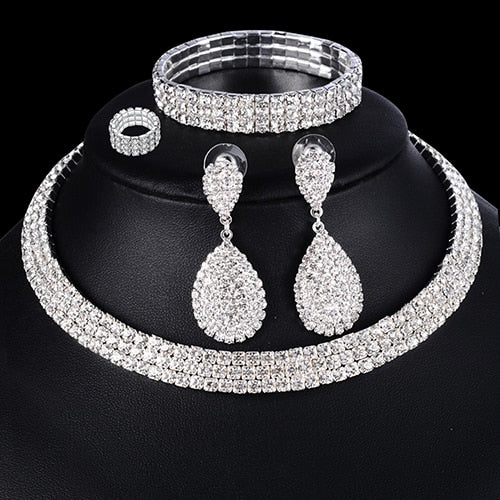 4pc Luxury Bridal Jewelry Set