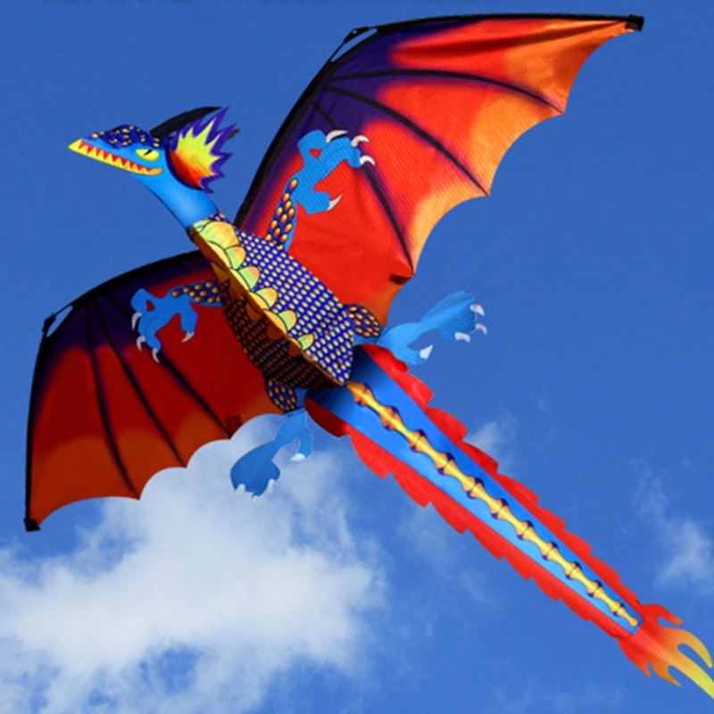 3D Dragon Kite With Tail