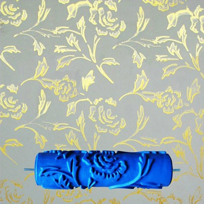 3D DECORATIVE WALL PAINTING ROLLER-ROSES