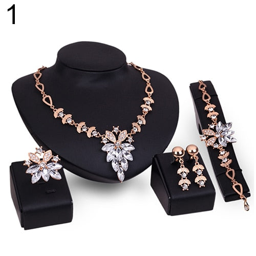 Fashion Crystal Statement Jewelry Set