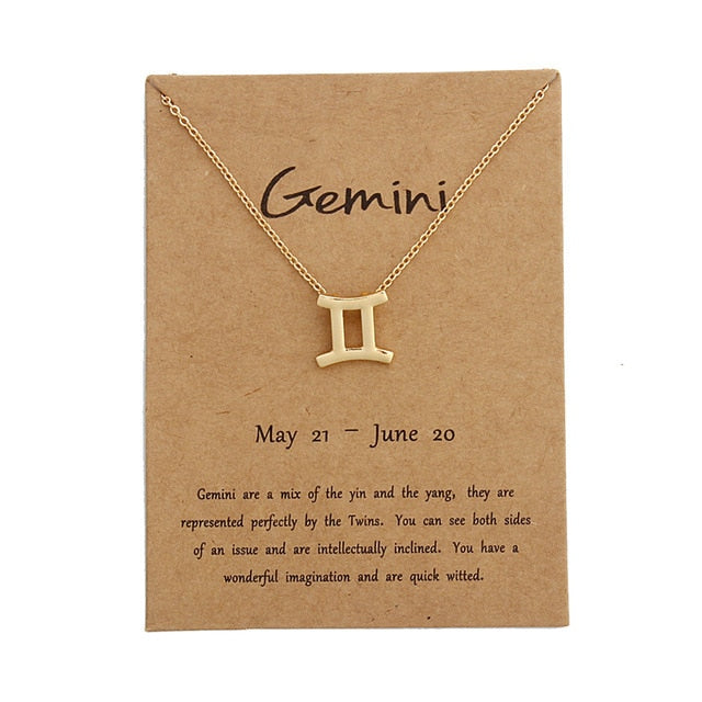 Constellation Pendant Zodiac Sign Necklace