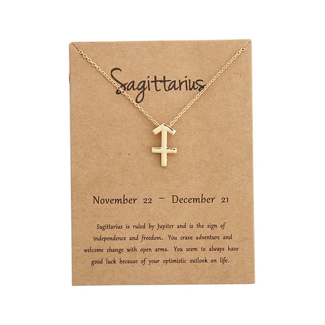 Constellation Pendant Zodiac Sign Necklace