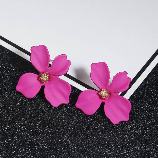 Korean Style Cute Flower Stud Earrings