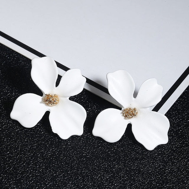 Korean Style Cute Flower Stud Earrings