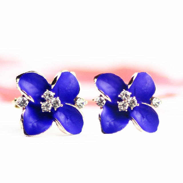 Korean Style Cute Flower Stud Earrings