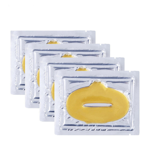 10 PCS GOLD CRYSTAL COLLAGEN LIP MASK