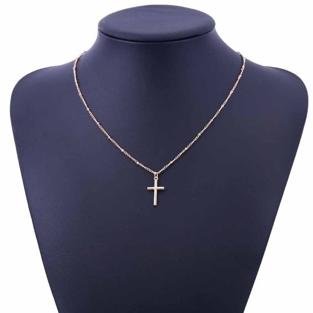 Gold Chain Cross Necklace