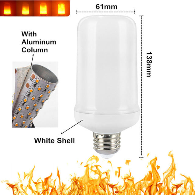 LED Flame Effect Light Bulb