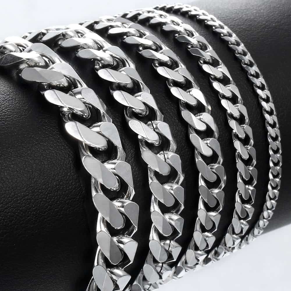 Men's Cuban Link Chain Stainless Steel Bracelet