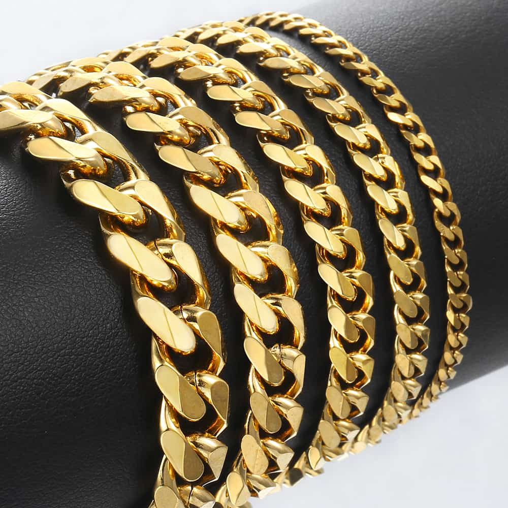 Men's Cuban Link Chain Stainless Steel Bracelet