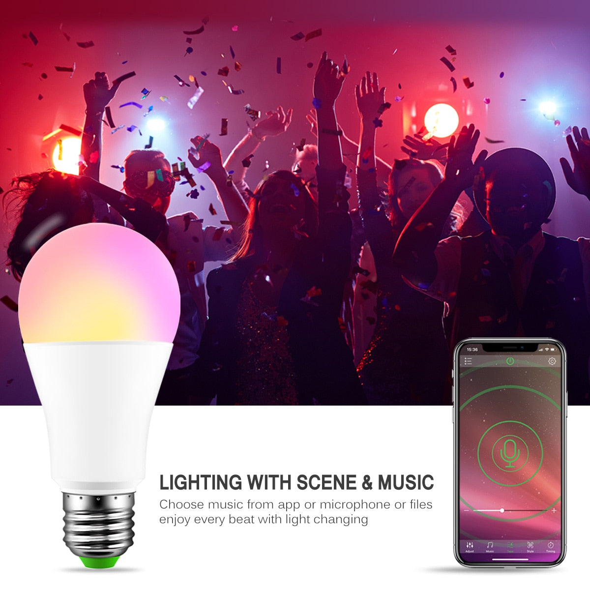 Smart Bluetooth Speaker LED Wireless Light Bulb