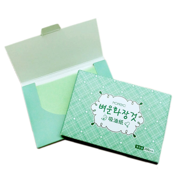 Green Tea Facial Oil Blotting Sheets