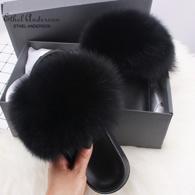 Fashion Fur Slide Slippers