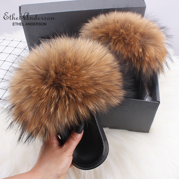 Fashion Fur Slide Slippers