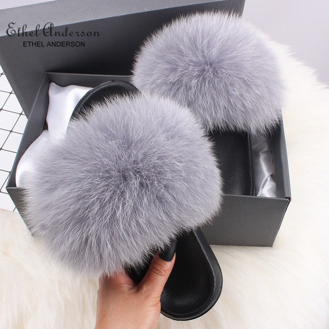 Fashion Fur Slide Slippers