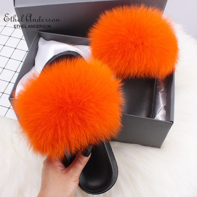 Fashion Fur Slide Slippers