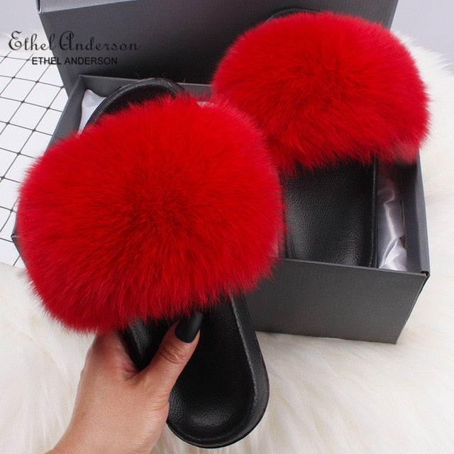 Fashion Fur Slide Slippers