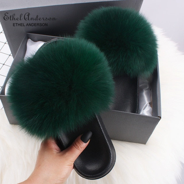 Fashion Fur Slide Slippers