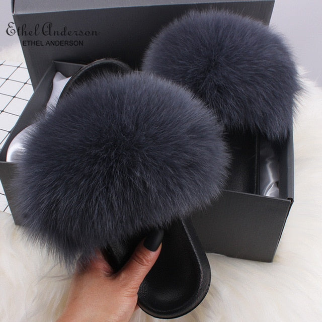 Fashion Fur Slide Slippers